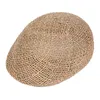 Sombreros de boinas de paja hechos a mano de verano para hombres y mujeres, gorra con visera transpirable para exteriores, sombrero para el sol, sombrero de playa Lafite para vacaciones