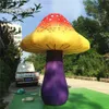 Champignon gonflable à éclairage géant, champignon Led coloré soufflé à l'air avec lumière changeante de couleur pour décoration de fête de Concert et de nuit