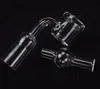 Double Wall 100% Quartz Thermal Banger Nail 10mm 14mm 18mm Double Tube Thermal Banger with Quartz Ball Crab Cap For Glass Bongs