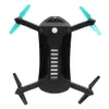 JDRC JD-18TX Quadricoptère RC pliable WiFi FPV avec caméra HD grand angle 2MP Mode de maintien d'altitude RTF - Cyan