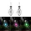 Solar Power lights Wind Spinner LED Lamp Outdoor Hanging Wind Chime Light for Home Garden Lighting Decoration