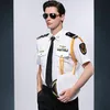 Лето китайский экипаж Круизный лайнер капитан рубашка моряка одежда рубашка + брюки + аксессуары косплей производительность униформа мужские костюмы