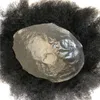 Afro Curly Mens Toupee Full PU Toupee toupee للرجال 8 × 10 بوصة رقيقة من الشعر البشرة أنظمة استبدال الهندي REMY HISY HARRY MENS2826493