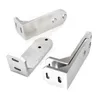 Top ceiling brushed stainless steel wood sliding single door hardware BI-PARTING BYPASS track kit