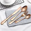 Rainbow Cutlery Set Stainless Steel Dinnerware Stainless Steel Spoon Set Fork Spoon Knife Steel Cutlery Dinnerware Set RRA1900