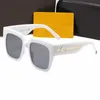 Ny lyx mode solglasögon vintage mens designer solglasögon full ram kvadratisk ramlös körglas UV 400 lins med originalfall