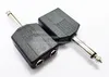 Conectores, Alta Qualidade 6.35mm Plug Mono a Dual 6.3mm Mono Conector de Jack de Áudio / 10pcs