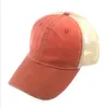 Beyzbol Kapaklar Tasarımcı Kamyon Sürücü Şapka Yıkanmış Bez Topu Kap Ayarlanabilir Örgü Snapback Yaz Şapka Açık Seyahat Plaj Şapka Güneşlik Q7467