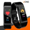 Originele Kleur LCD-scherm ID115 Plus Smart Armband Fitness Tracker Stappenteller Horlogeband Hartslag Bloeddruk Monitor Smart Polsband