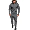 Män Tracksuit Höst Splicing Zipper Print Sweatshirt Busos Para Hombre Byxor Sats Sport Suit Tracksuit Ropa de Hombre 2019 New1