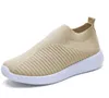 Mujeres Knit Sock Trainers Designer Shoes Girl Flat Slip-on Trainers Fashion Runner Zapatos casuales Tamaño grande 35-43