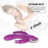 3 in1 Rabbit Vibrator Sex Zabawki Dla Kobiet G-Spot Wagina Stymulator Clitoris Anal Dildo Wibrator Kobiet Dorośli Produkt dla par Y201118