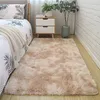 Grey Carpet Tie Dyeing Plush Soft Carpets For Living Room Bedroom Anti-slip Floor Mats Bedroom Water Absorption Rugs alfombra