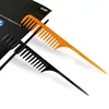 Salon Berber Bölüm Saç Fırçası Kuaförlük Aracı DIY Saç Geniş Diş Combs için 2 Renk Profesyonel İpucu Kuyruk Tarak
