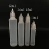 10 ml 15 ml 30 ml 50 ml kryształowych czapek Slim Pen w stylu pióra olejna plastikowa PE pusta butelka długa cienka końcówka dhl