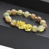 Strands Natural Stone Agate Beads Bracelet Chinese Pixiu Lucky Brave Troops Charms Feng Shui Jewelry for Women