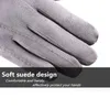 Fashion- winter warm plus velvet thick touch screen finger gloves