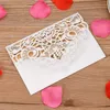 200pcs Laser Cut mariage Cartes d'invitation couverture évidé Enveloppes dentelle pour douche nuptiale d'engagement des invitations d'anniversaire