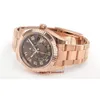 Christmas gift Original box certificate Casual Modern Mens Watches 326935 Mens 18k Gold Chocolate Sunray Dial 42mm245H