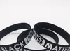 Black Lives Matter Bransoletka Silikonowa Gumowa Nadgarstek Wrist Band Sport Bangle Dla Mężczyzn Kobiety Prezent Ljjk2184