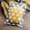 8 x 10 + 3 cm Stern-Design, selbstklebende Tasche, Kekse, DIY-Geschenktüte für Weihnachten, Hochzeit, Party, Süßigkeiten, Lebensmittelverpackung