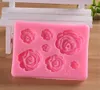 Novo molde de silicone para flores de rosas para bolo, molde de chocolate, ferramentas de decoração para bolo de casamento, fondant, molde para bolo, KD1