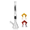 Tall Glass Bongs Water Pipes Hookahs Shisha Bubbler Dab Rigs Freezable Coil Ice Water Bong Smoking Pipe beaker