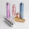 1 adet 6 ml Metal Bullet Sprey Şişesi Parfüm Kozmetik Işık için Taşınabilir Ruj Şekli Kaymaz Desen Moda Seyahat için Boş