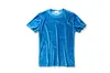 Mannen zomer 10 kleuren fluwelen t-shirt nachtclub podiumkostuum streetwear heren casual velours t-shirts hiphopkleding