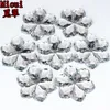 Micui 50PCS 28mm Flower shaped Acrylic Rhinestones crystal Stones Flatback For Clothes Dress Decorations Jewelry Accessories ZZ266211t