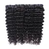 KissHair Virgin Brazilian Deep Curly Virgin Hair Extensions 4pcs/lot Deep Wave Cheap Peruvian Indian Human Hair Weave Bundles
