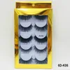 Cosmetics Makeup 5 Pairs per Lot Mink Hair False Eyelashes Hand Made Eye Lashes Extensions 6DK01~6DK10