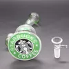 Mini Starbucks Tubi per acqua in vetro Soffione per olio Dab Rig Narghilè comune da 6 pollici 14 mm per accessori per fumatori