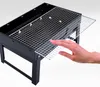 Charcoal Grill, Barbecue Folding Portable Light Smoke Barbecue Grill, Small Table Outdoor