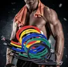 11pcsset Wykonuje pasma oporowe Rurki lateksowe Pedal Exceciser Body Domowa siłownia trening fitness trening jogi elastyczna lina Pull Eq9610303