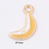 Fruit Emaille Hanger Aardbei Apple Pineapple Banaan DIY Hanger Kleurrijke Mode-sieraden Accessoires Emaille Drop Oil Fruit Accessoires