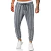 Męskie Plaid Spodnie Casual Jogger Panted Striped Spodni Męskie Hip Hop Fashion Fashion