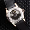 New Bubble Steel Retro Carved Case L390 / 03694 Skull Totem Dial Tourbillon Automatyczny Zegarek Mężczyzna Fisheye Szkło Czarny Gumowy Pasek Watch_Zone