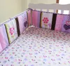 New 4Pcs Baby Bed Bumper Protector Baby Bedding Set Cot Bumper Newborn Crib Bumper Toddler Cartoon Bed Bedding in the Crib for Infant