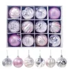 Dekoracje świąteczne Boże Narodzenie Balls Ozdoby Plastikowe Xmas Drzewo Ozdoby Xmas Wedding Party Gift Ball 12 sztuk / partia DHL WX9-1750