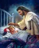 NG A049 # Estou com você Sempre Jesus por Bed's Bed Home Decor HD Pintura Óleo em Canvas Wall Art Imagens 01