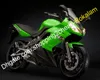 Kit de carénage Ninja 650R pour Kawasaki ER-6F 650 R ER6F ER 6F vert noir ABS plastique Moto carénages ensemble 2009 2010 2011