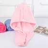 Czapki prysznicowe Magia Szybkie suche włosy ręcznik mikrofibry Solidny Superfine Suszący Turban Głowa Wrap Kapita