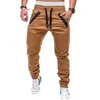 2020 hommes décontracté Joggers pantalon solide mince Cargo pantalons de survêtement mâle multi-poches pantalon nouveaux hommes vêtements de sport Hip Hop Harem crayon pantalon