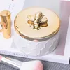 [DDisplay] Porcelana Favo De Mel Frascos De Jóias Pulseira Personalizada Branco Organizador Caso Brincos De Abelha De Ouro Glamour Exibição Titular