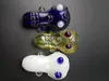 Più nuovo colorato Pyrex Glass Mini Bong Pipa a mano Tubo da fumo Monster Shape Supporto portatile dal design innovativo Handpipe fatto a mano di alta qualità