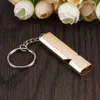 Mini Portable 150dB Dubbel Pipe High Decibel Outdoor Camping Vandring Survival Whistle Multi-Tools Emergency Whistle Keychain2027