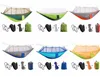 12 Colors Portable Hammock With Mosquito Net Single-person Hammock Hanging Bed Folded Into The Pouch For Travel c613