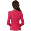 oioninos 2017 Women One Button Slim Blazer Casual Business Office Lady Suit Giacca tinta unita Cappotto Outwear 4 colori