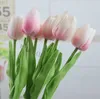 PU tulips artificial flower fake flowers single mini tulip bouquet for wedding table centerpieces decor home party decorative7531031